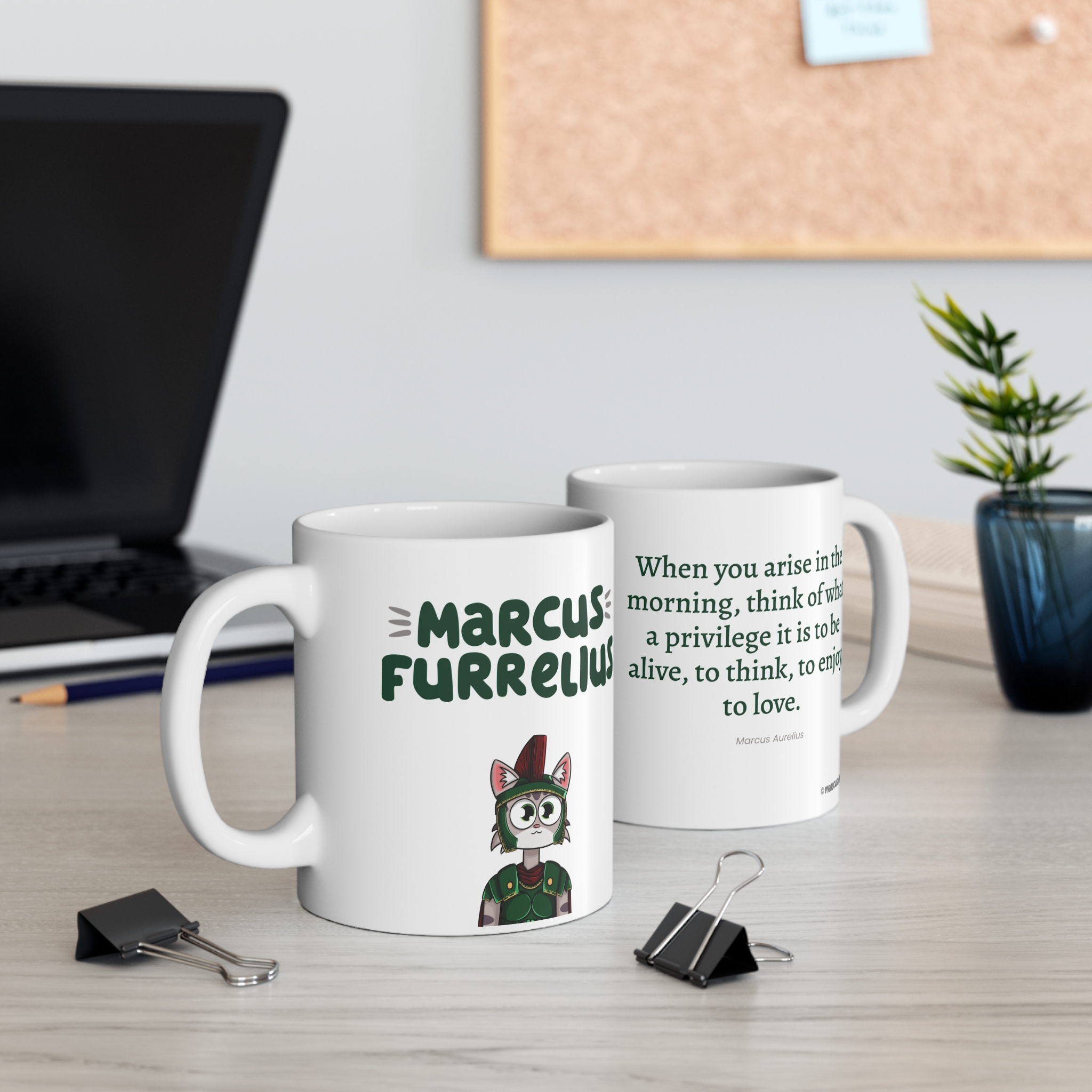 Marcus Furrelius Coffee Mug - Morning Privilege Quote